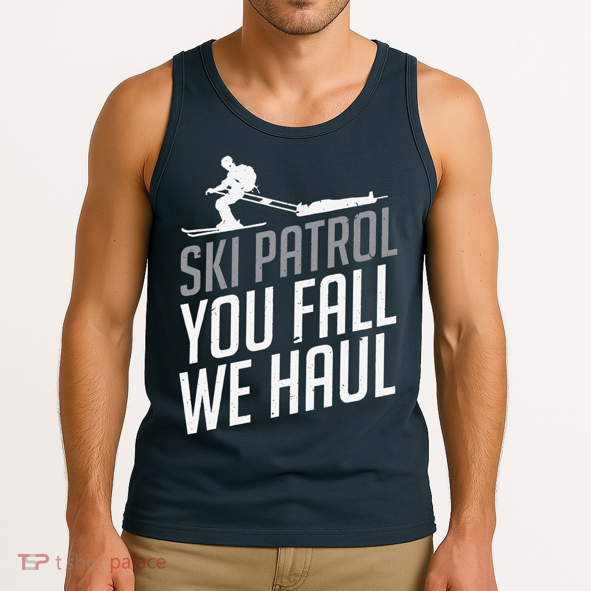 Ski Patrol vinatge You Fall We Haul Skiing Winter Sports Tank Top