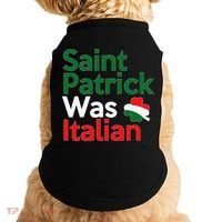 St. Patrick Was Italian Saint Patrick's Day Doggie Tank thumb 0