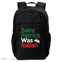 St. Patrick Was Italian Saint Patrick's Day Backpack thumb 0