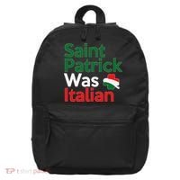 St. Patrick Was Italian Saint Patrick's Day 16 in Basic Backpack thumb 0