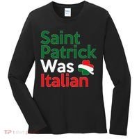 St. Patrick Was Italian Saint Patrick's Day Women's Long Sleeve Shirt thumb 0