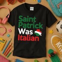 St. Patrick Was Italian Saint Patrick's Day Kids T-Shirt thumb 3