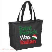 St. Patrick Was Italian Saint Patrick's Day Tote Bag thumb 2