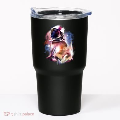 Space Pug Wearing Helmet Tumbler