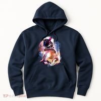 Space Pug Wearing Helmet Hoodie thumb 0