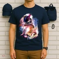 Space Pug Wearing Helmet T-Shirt thumb 6