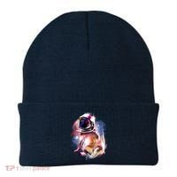 Space Pug Wearing Helmet Beanie thumb 0