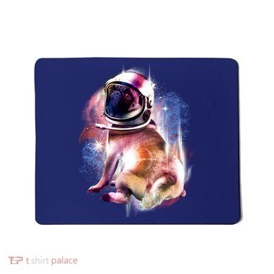 Space Pug Wearing Helmet Mousepad