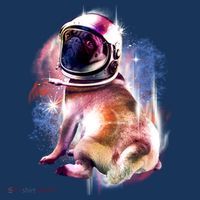 Space Pug Wearing Helmet Toddler Hoodie thumb 2