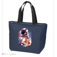 Space Pug Wearing Helmet Tote Bag thumb 3