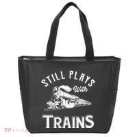Still Plays With Trains Locomotive & Model Railroad Tote Bag thumb 0