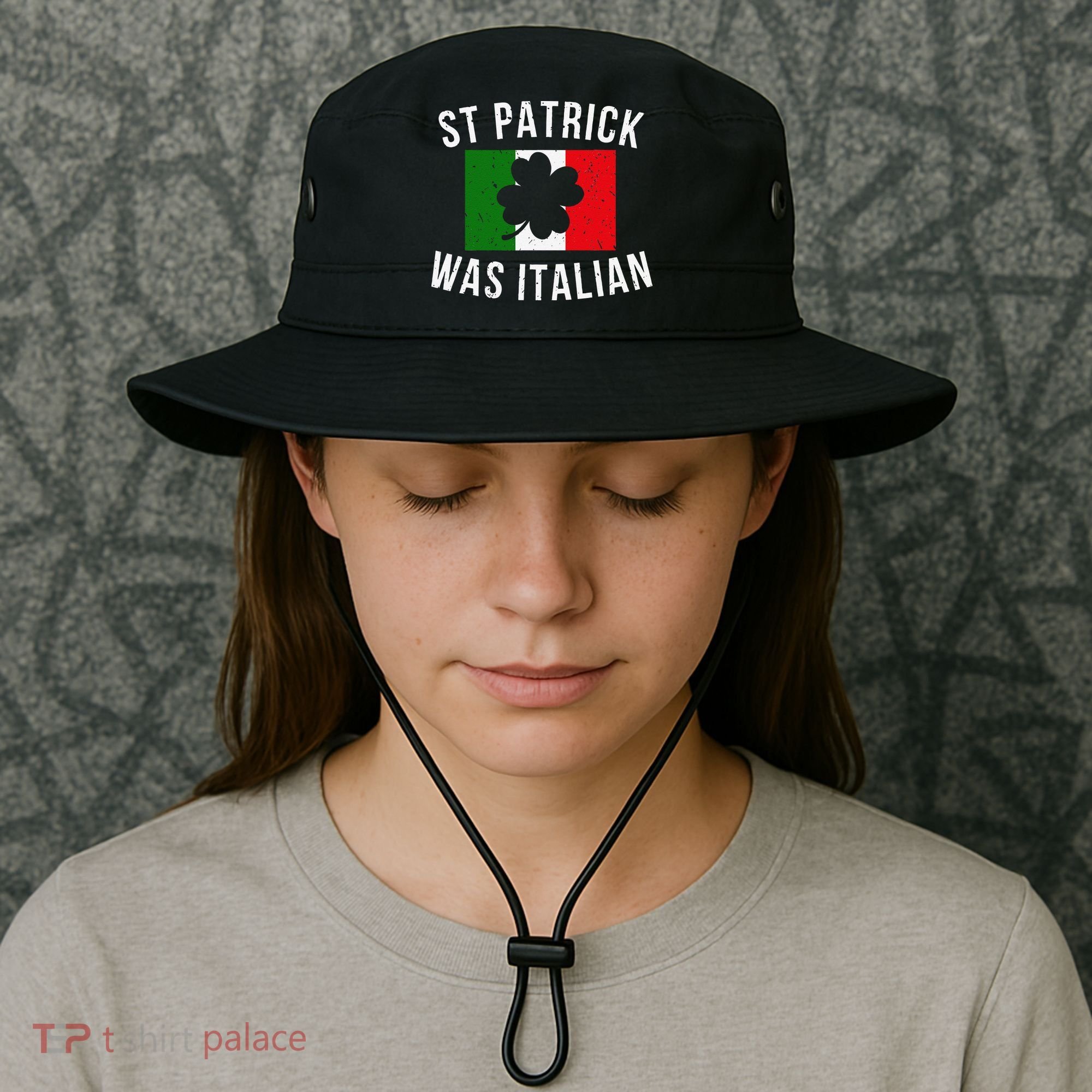 Saint Patrick Was Italian St. Patrick's Day Italy Bucket Hat