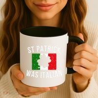 Saint Patrick Was Italian St. Patrick's Day Italy Coffee Mug thumb 3