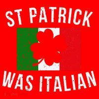 Saint Patrick Was Italian St. Patrick's Day Italy Santa Hat thumb 1