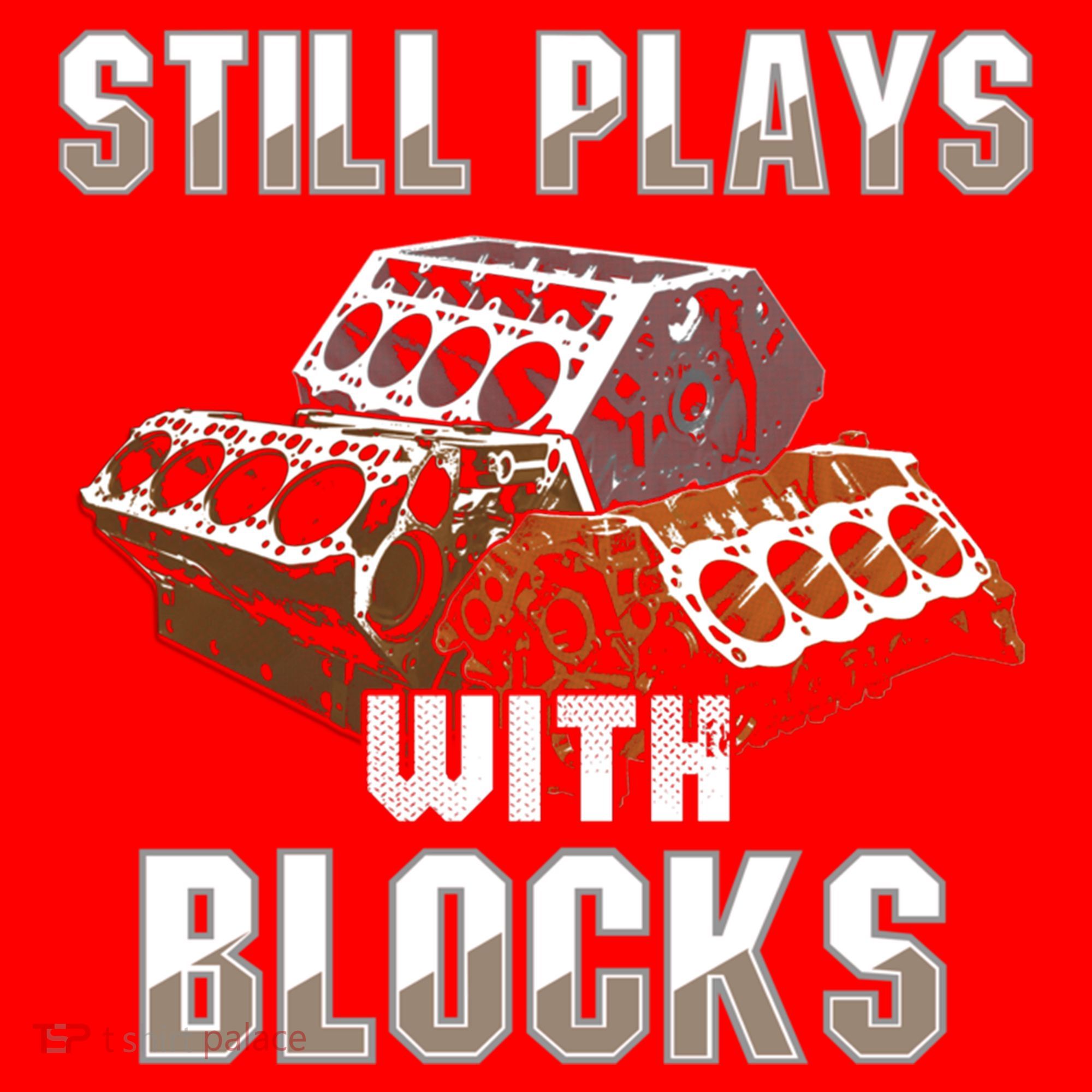 Still Plays With Blocks Gift Auto Drag Racing Car Gift Santa Hat