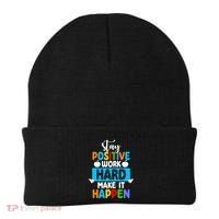Stay Positive Work Hard Make It Happen Beanie thumb 0