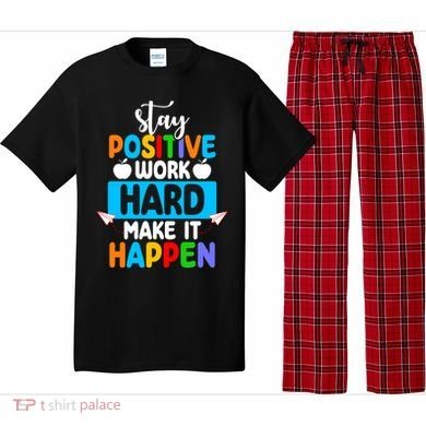Stay Positive Work Hard Make It Happen Pajama Set