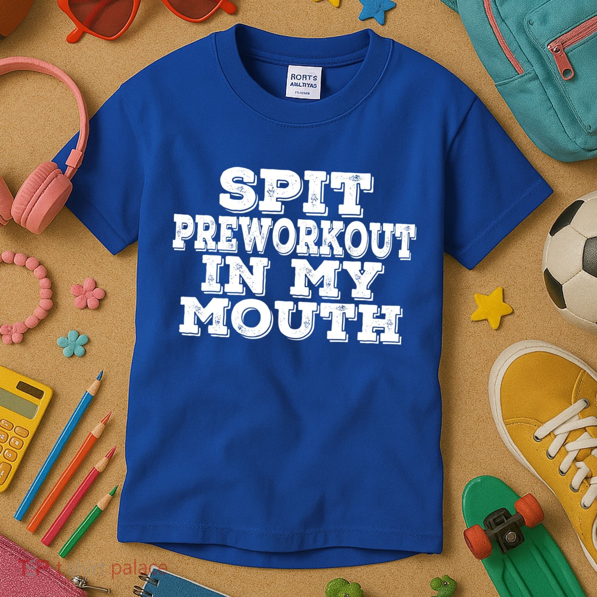 Spit Pre Workout In My Mouth Spit Preworkout In My Mouth Kids T-Shirt