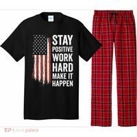Stay Positive Work Hard Make It Happen Motivation Pajama Set thumb 0