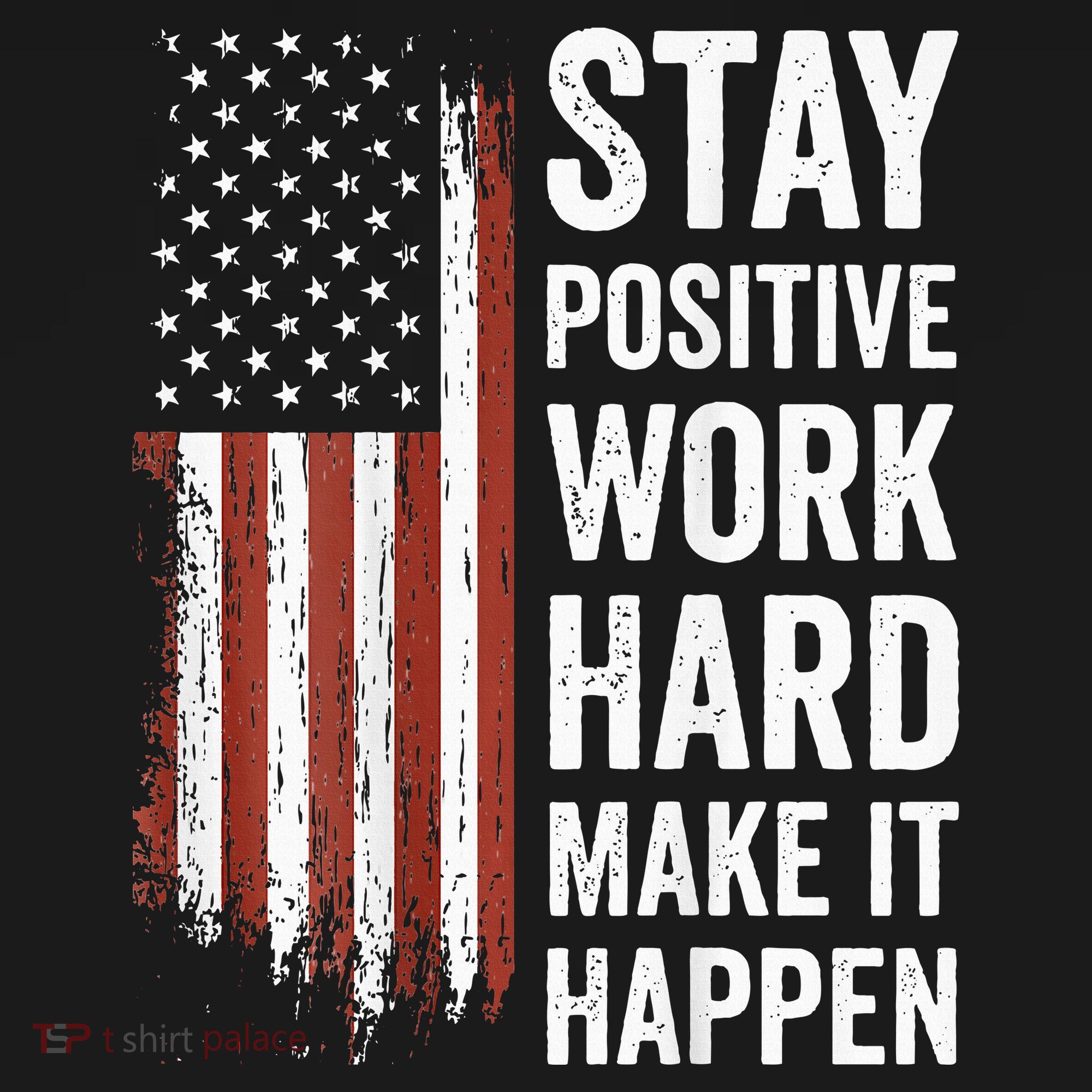 Stay Positive Work Hard Make It Happen Motivation Pajama Set