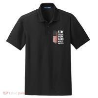 Stay Positive Work Hard Make It Happen Motivation Dry Zone Grid Polo thumb 0
