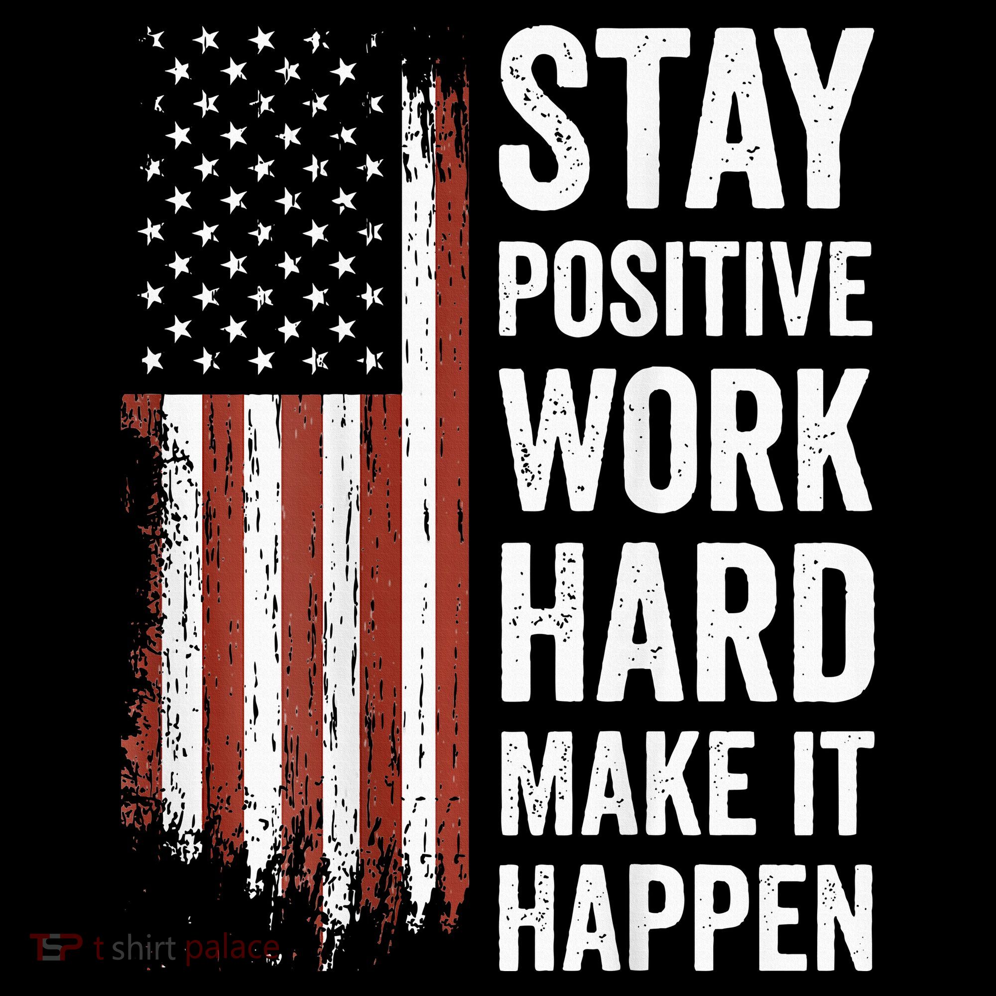 Stay Positive Work Hard Make It Happen Motivation Baby Bodysuit