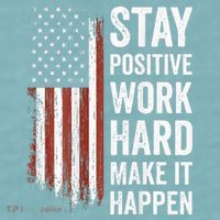 Stay Positive Work Hard Make It Happen Motivation Sueded Cloud Jersey T-Shirt thumb 2