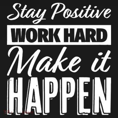 Stay Positive Work Hard Make It Happen Motivational Baby Bodysuit