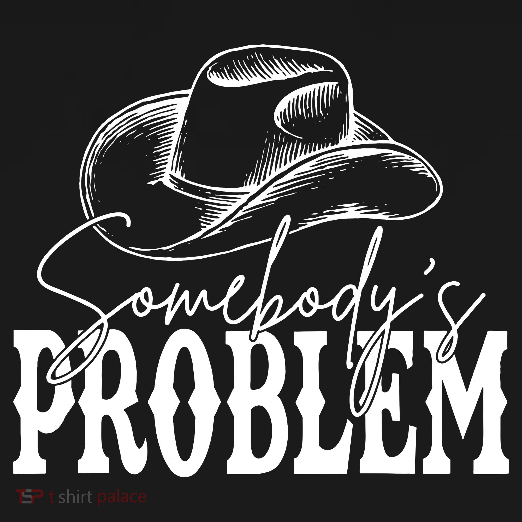 Somebody's Problem Western Country Cow Morgan Fan Apron
