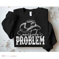 Somebody's Problem Western Country Cow Morgan Fan Sweatshirt thumb 2