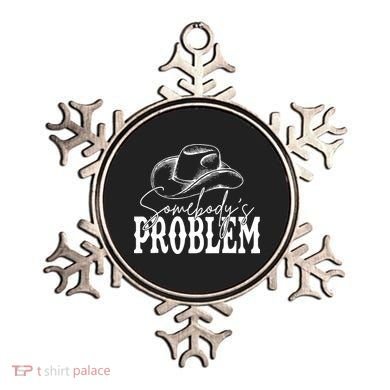 Somebody's Problem Western Country Cow Morgan Fan Ornament
