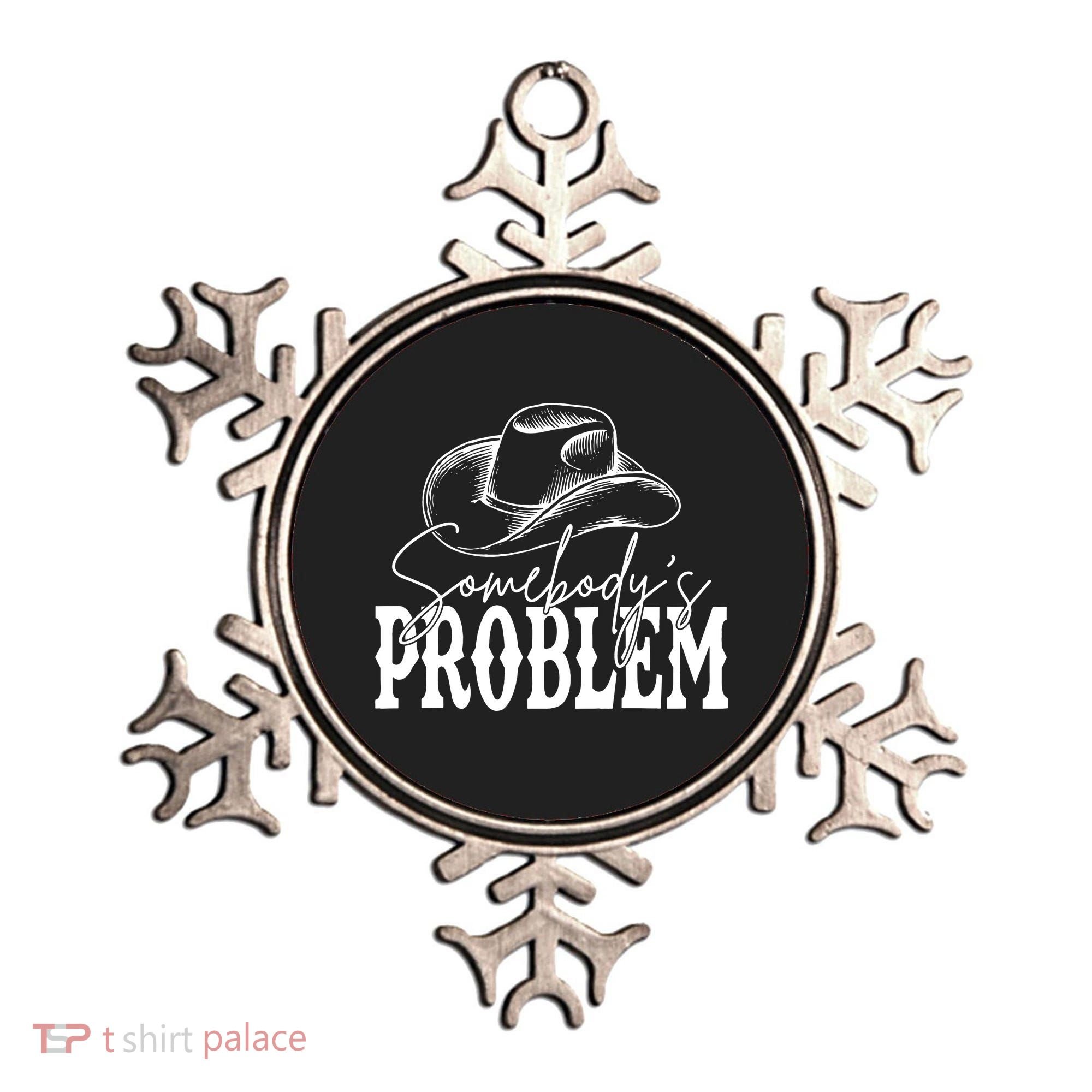 Somebody's Problem Western Country Cow Morgan Fan Ornament