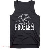 Somebody's Problem Western Country Cow Morgan Fan Tank Top thumb 0