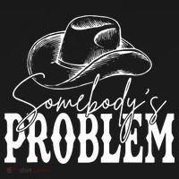Somebody's Problem Western Country Cow Morgan Fan Visor thumb 3