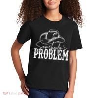 Somebody's Problem Western Country Cow Morgan Fan Kids T-Shirt thumb 2