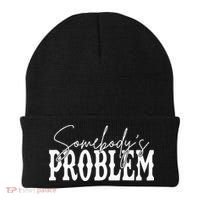 Somebodys Problem Western Country Cowboy Morgan Fan Beanie thumb 0