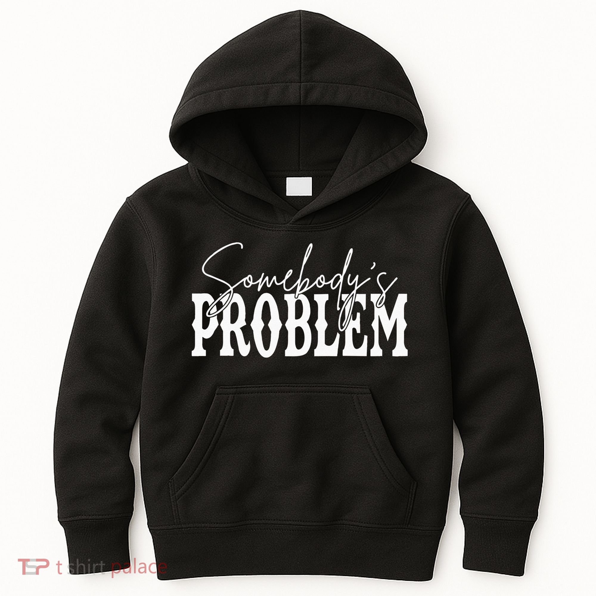 Somebodys Problem Western Country Cowboy Morgan Fan Kids Hoodie