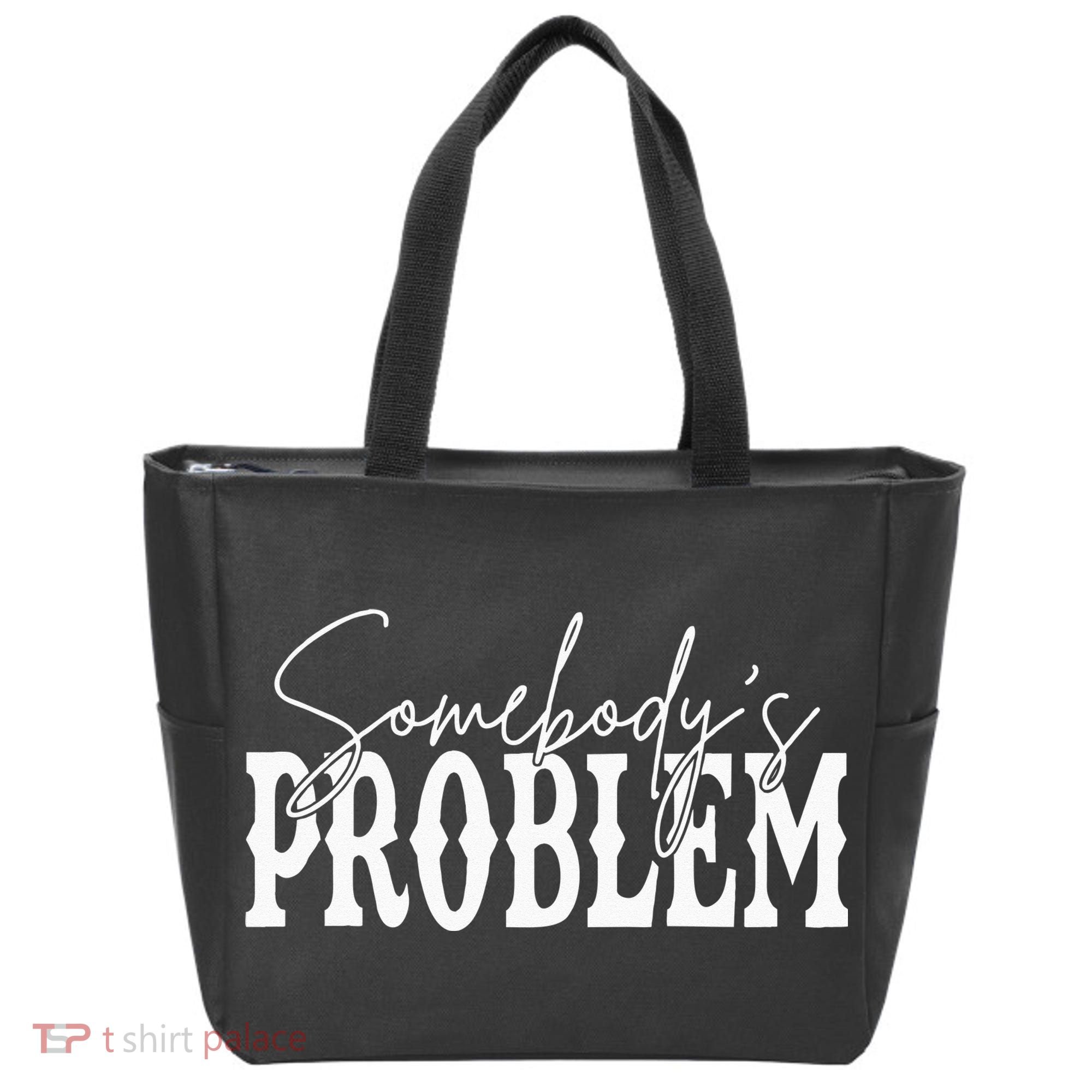 Somebodys Problem Western Country Cowboy Morgan Fan Tote Bag