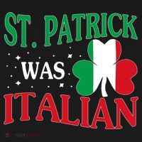 St. Patrick Was Italian Funny St patrick's day Shamrock Flag Backpack thumb 2