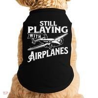 Still Playing With Airplanes Aviation Lover Airline Pilot Doggie Tank thumb 0
