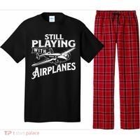 Still Playing With Airplanes Aviation Lover Airline Pilot Pajama Set thumb 0