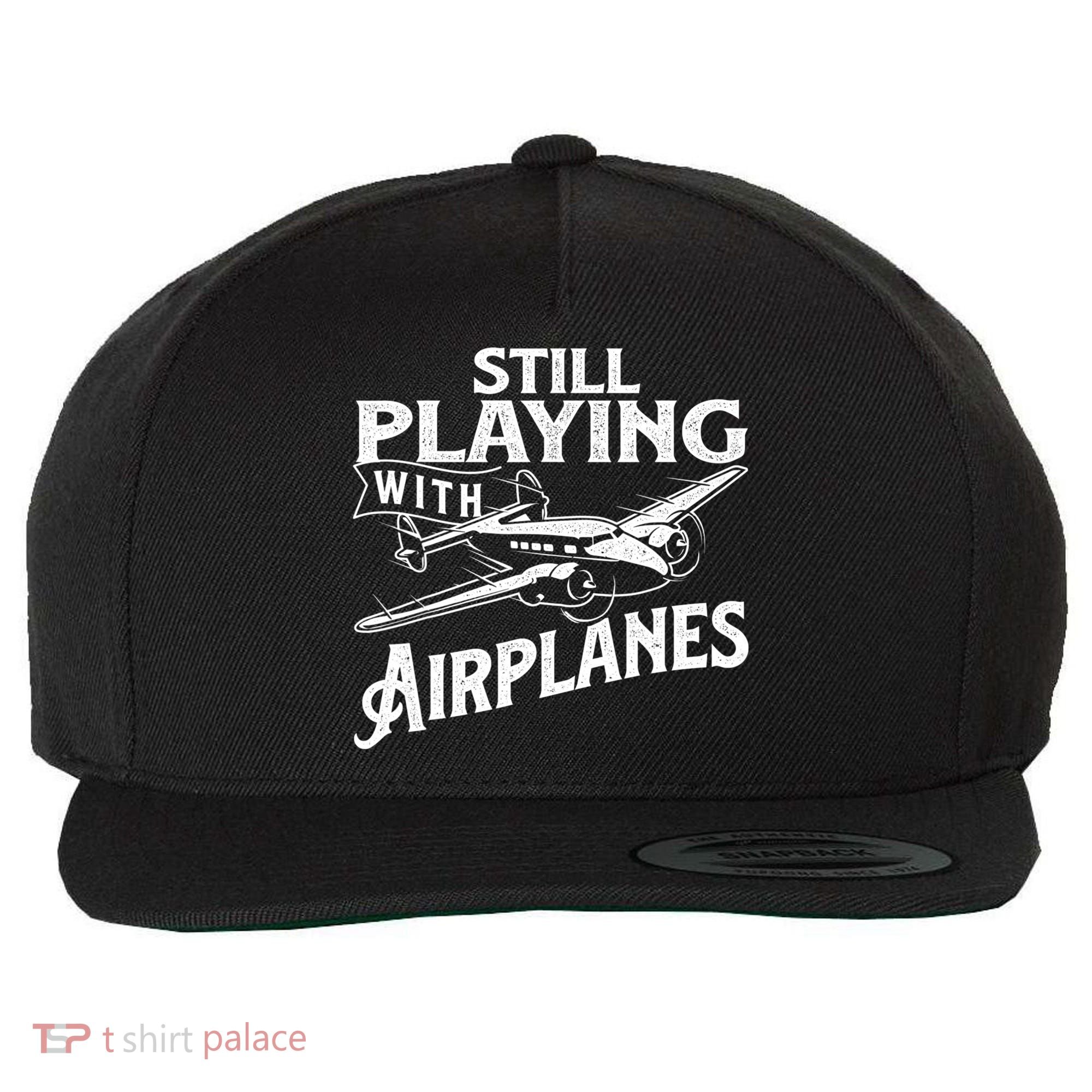 Still Playing With Airplanes Aviation Lover Airline Pilot Wool Snapback Cap