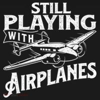 Still Playing With Airplanes Aviation Lover Airline Pilot Wool Snapback Cap thumb 2