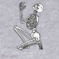 Skeleton Praying X Lord Have Mercy Sinner Gothic Blackwork Women's Sweatshirt thumb 2