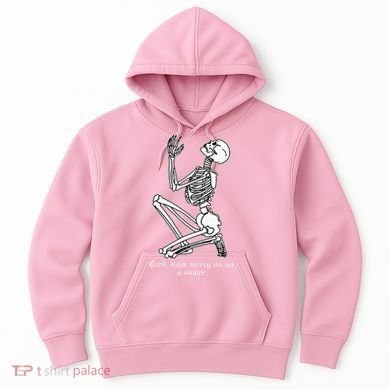 Skeleton Praying X Lord Have Mercy Sinner Gothic Blackwork Hoodie