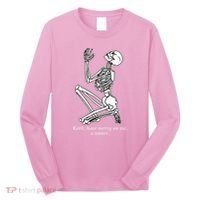Skeleton Praying X Lord Have Mercy Sinner Gothic Blackwork Long Sleeve Shirt thumb 0