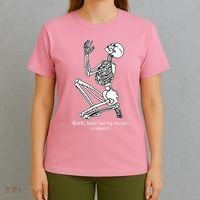 Skeleton Praying X Lord Have Mercy Sinner Gothic Blackwork T-Shirt thumb 4