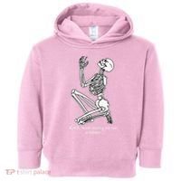 Skeleton Praying X Lord Have Mercy Sinner Gothic Blackwork Toddler Hoodie thumb 0