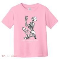 Skeleton Praying X Lord Have Mercy Sinner Gothic Blackwork Toddler T-Shirt thumb 0