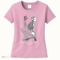 Skeleton Praying X Lord Have Mercy Sinner Gothic Blackwork Women's T-Shirt thumb 0